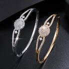 Elegant And Sophisticated Zirconia Bracelet With A Trendy And Minimalist Design, Exuding A Sense Of Luxury And Fashion. -