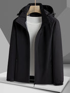Women's Autumn and Winter Outdoor Sports Casual Warm Fleece Lined Windproof Stand Collar Jacket -