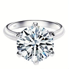 Sparkle bright with this women's one-carat silver moissanite ring! -