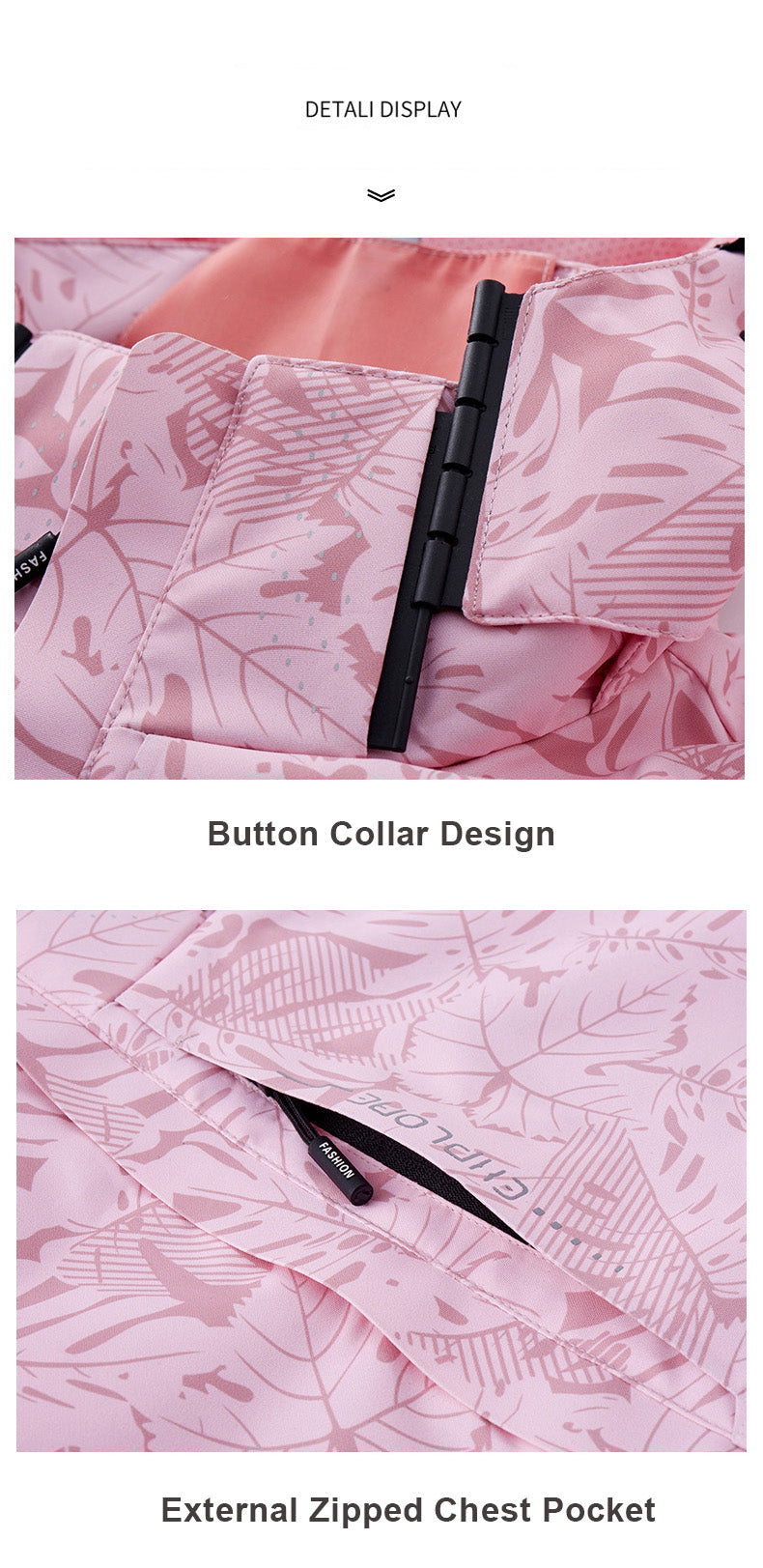 Women'S Windproof Jacket with Full-Zip Front - Lightweight Outdoor Coat, Stand Collar, Non-Stretch Fabric for Hiking, Camping, Travel - Bright Pink Windproof Shell (Spring/Fall/Summer) - Easy-Care Design, Hiking Gear, Camping -