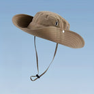 Wide Brim Fisherman Hat - djustable Unise Outdoor Sun Hat with UPN-like Buckle, Breathable -Season for Men & Women, Fishing,W Beach - Black (White Piping) - Hand Wash Only, Bucket Hat, Fishing Hat, Bucket Hat Women, Hats For -