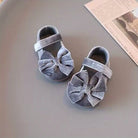 Baby Girls Mary Jane Flats With Bowknot First Walker Shoes Crib Shoes Princess Wedding Party Christmas Dress Shoes -