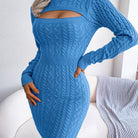 Turn heads in this elegant ribbed knit dress! -