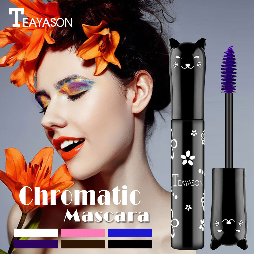 Mascara Long-Lasting Thick Eyelash Smudge-Proof Waterproof Quick-Drying Eyeliner Makeup Gift For Women Contains Plant Squalane Formula -