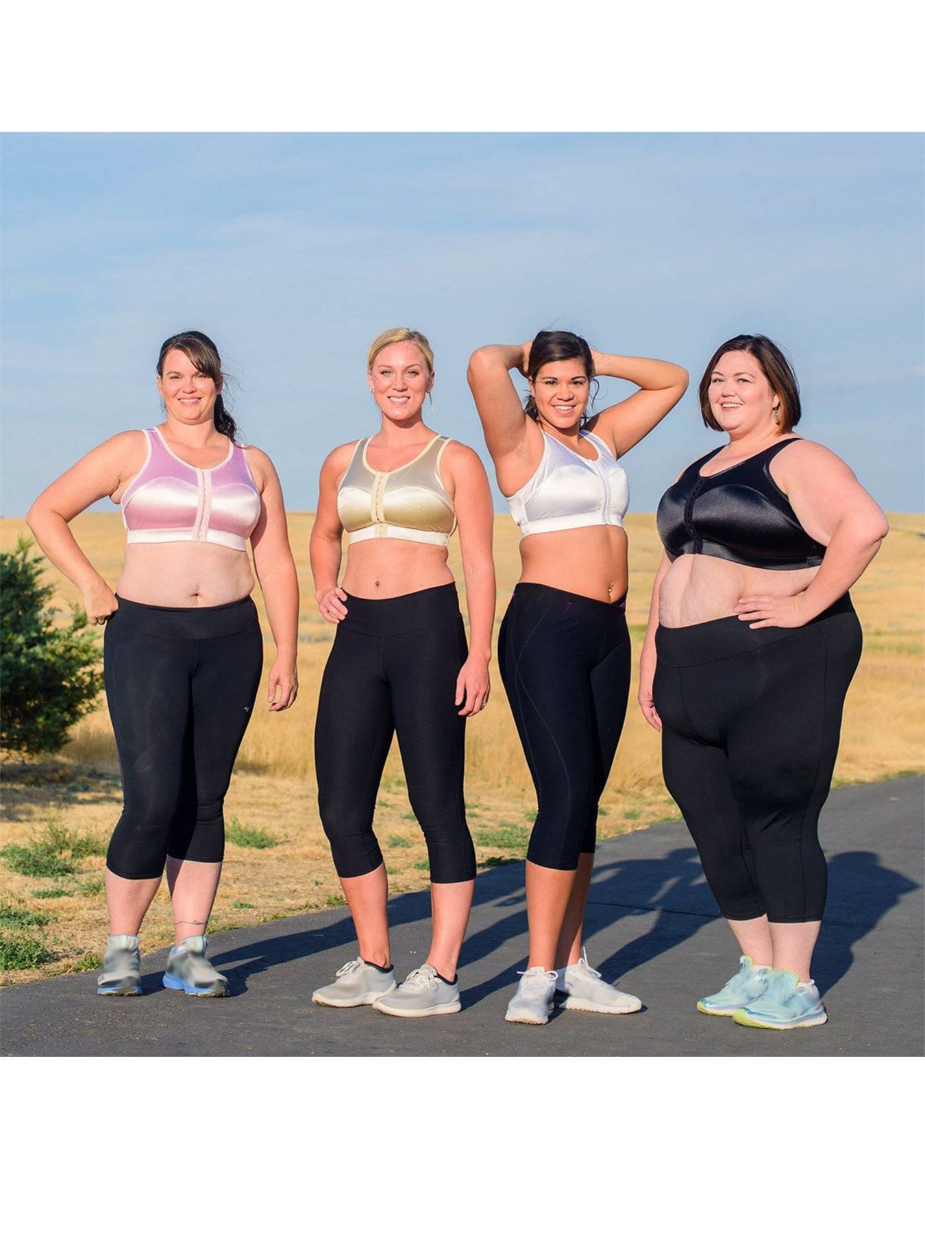 Women'S Plus Size Capri Leggings, High Waist Tummy Control, 4X Stretch, Pocket Detail, Solid Black, Knit Fabric, Polyester 92%, Spandex 8%, 210g/m², All Season Skinny Yoga Pants -