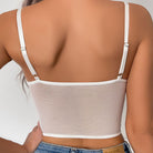 Floral Lace Push Up Cami Coeset, Contrast Mesh Hollow Out Crop Top Bra, Women's Lingerie & Underwear -