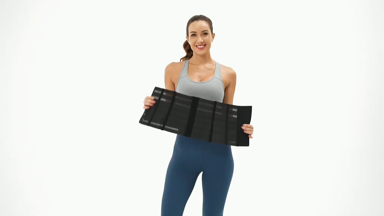 1pc Breathable Polyester Waist Cincher for Women - Medium Control Posture Improvement Shapewear with Adjustable Closure, Knit Fabric Weave, Hand Washable - 1pc -