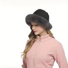 Stay warm and cozy in style with this winter thermal bucket hat! -
