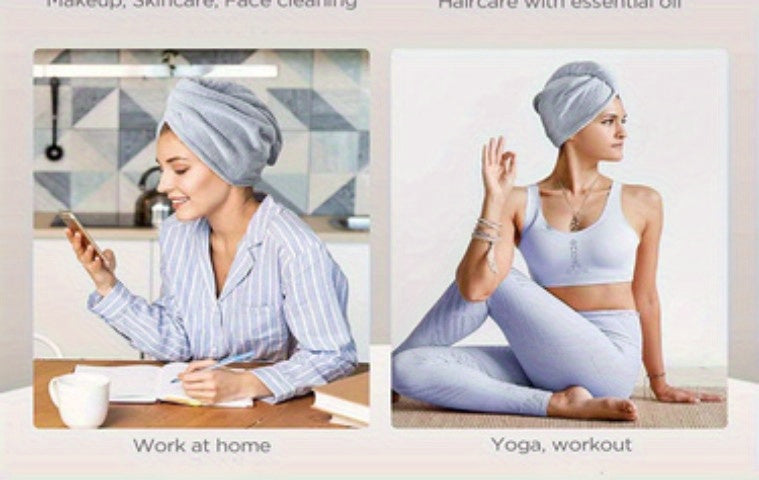 Microfiber Hair Towel Quick Drying Hair Wrap Towel Super Absorbent Hair Drying Cap Soft Headband -