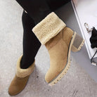 Step into cozy luxury with these warm faux fur-lined women's boots! -