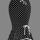 Polka Dot Bodycon Button Lace Up Skirts, Sexy Mature Fishtail Party Skirts, Women's Clothing -