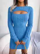 Turn heads in this elegant ribbed knit dress! -