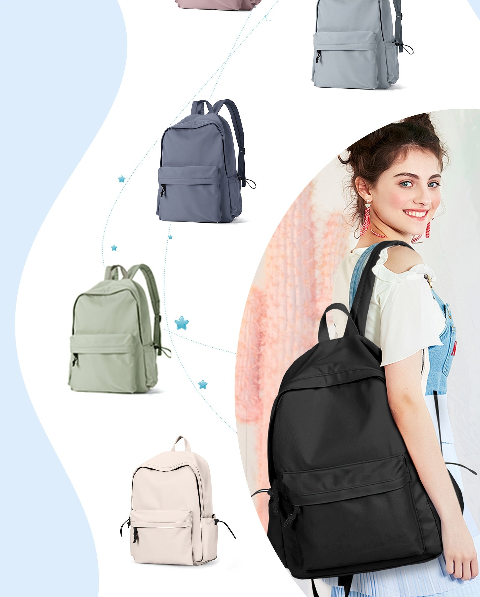 Lightweight Casual Laptop Backpack For For Men And Women, School Book Bag For College -