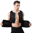 Optimize your workout with this men's adjustable compression tank top and waist trainer set! -