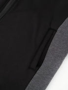 Men's Casual Color Block Zip Up Jacket With Hood - Varsity Style - Soft Fleece Lining - Perfect for Fall/Winter - Ideal Gift for Teenagers & Young Adults -
