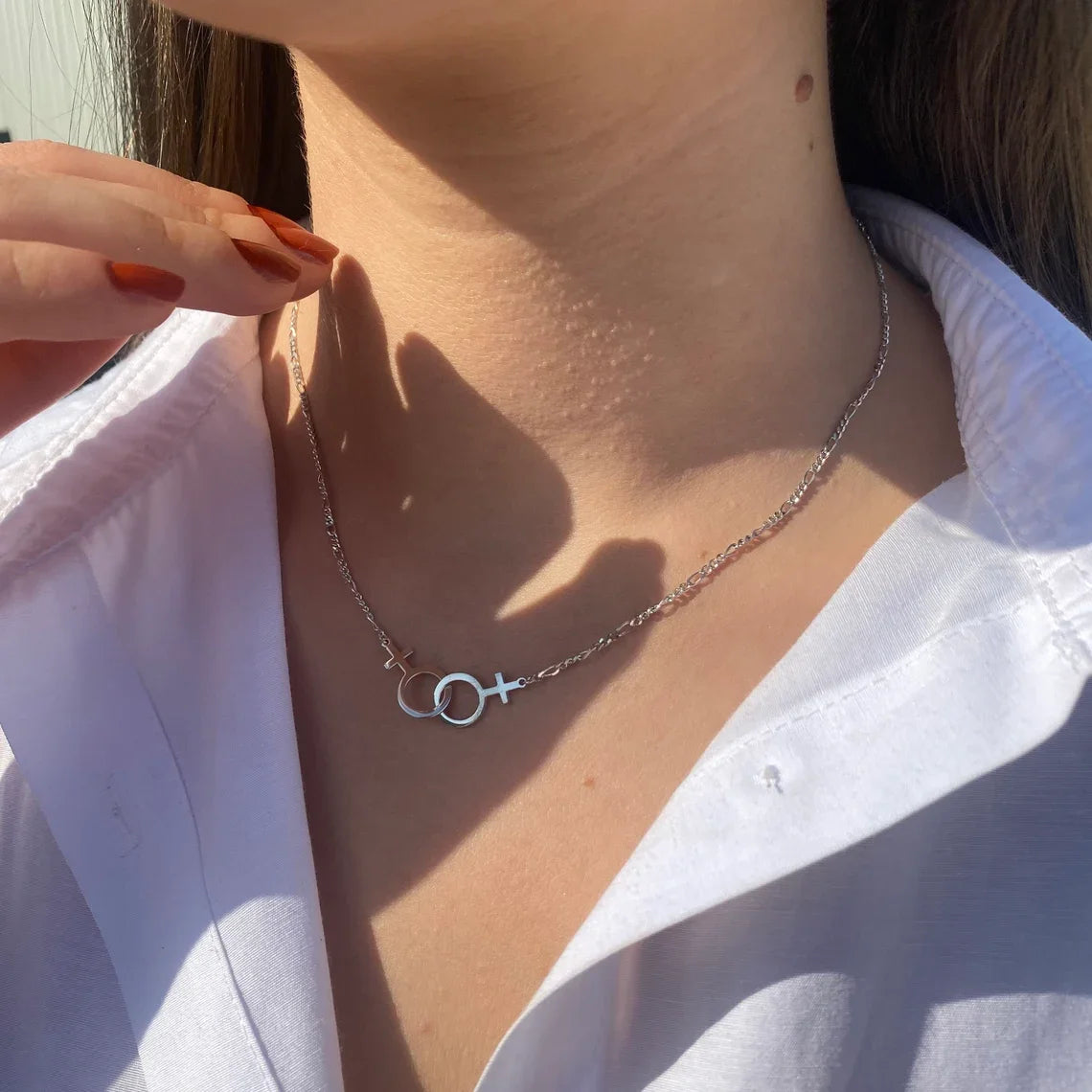 Necklace Figaro Chain Double -