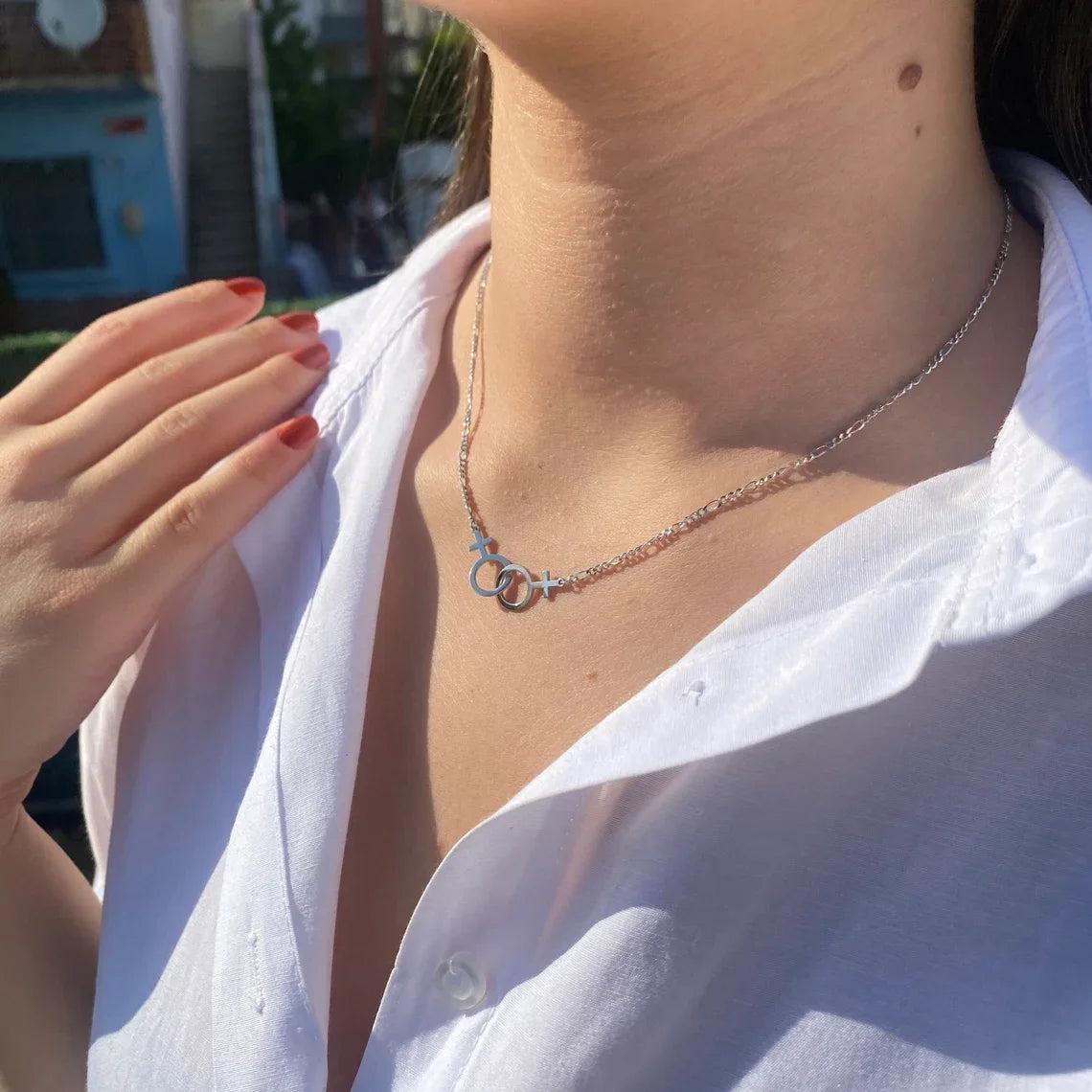 Necklace Figaro Chain Double -
