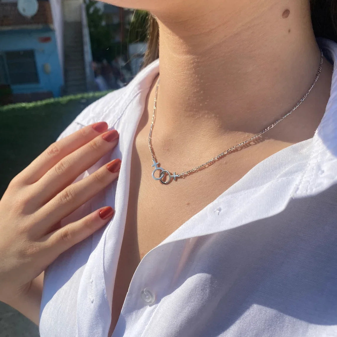 Necklace Figaro Chain Double -