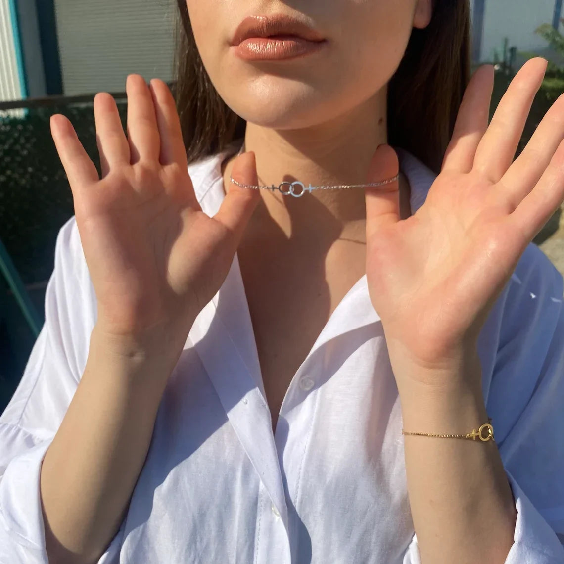 Necklace Figaro Chain Double -