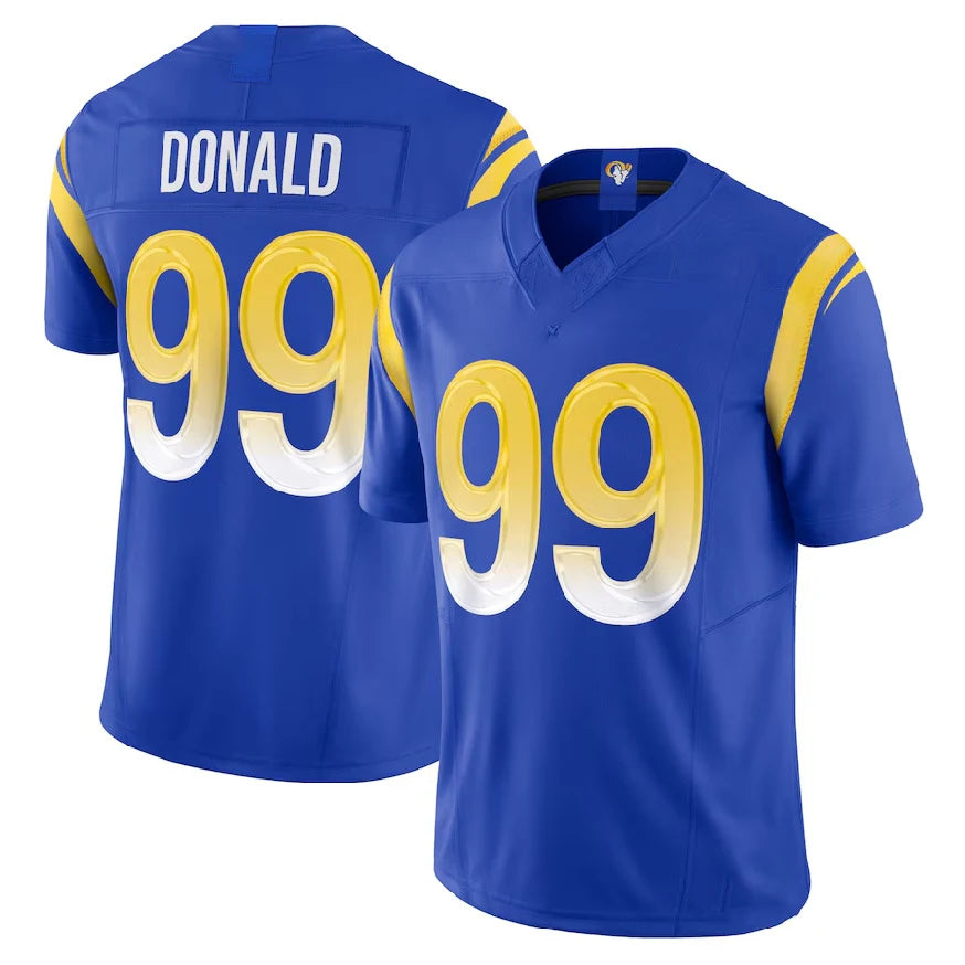 Los Angeles Rams Jeserys 12# Puka Nacua 17# Adams 8# Verse 99# Donald 9#Stafford -
