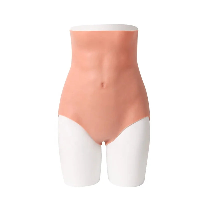 New Extra High Waist Elasticity Silicone Panties Triangle Women 6 Colors Fake Butt and Hip Enhancer Underwear -