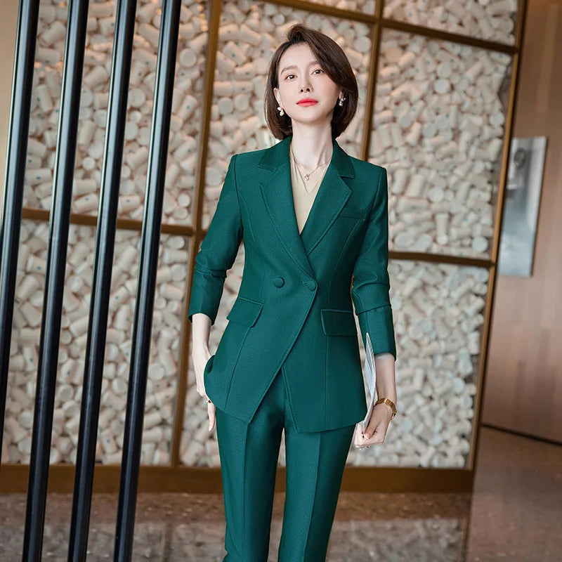 Lady Formal Trouser Office Business Pants Wear Woman Suit -