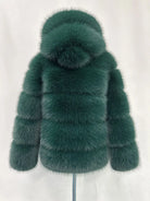 Fox Fur With Hood -