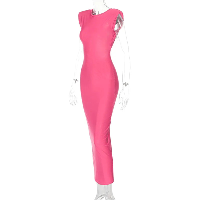 Elegant Backless Maxi Dress -