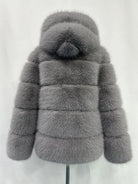 Fox Fur With Hood -