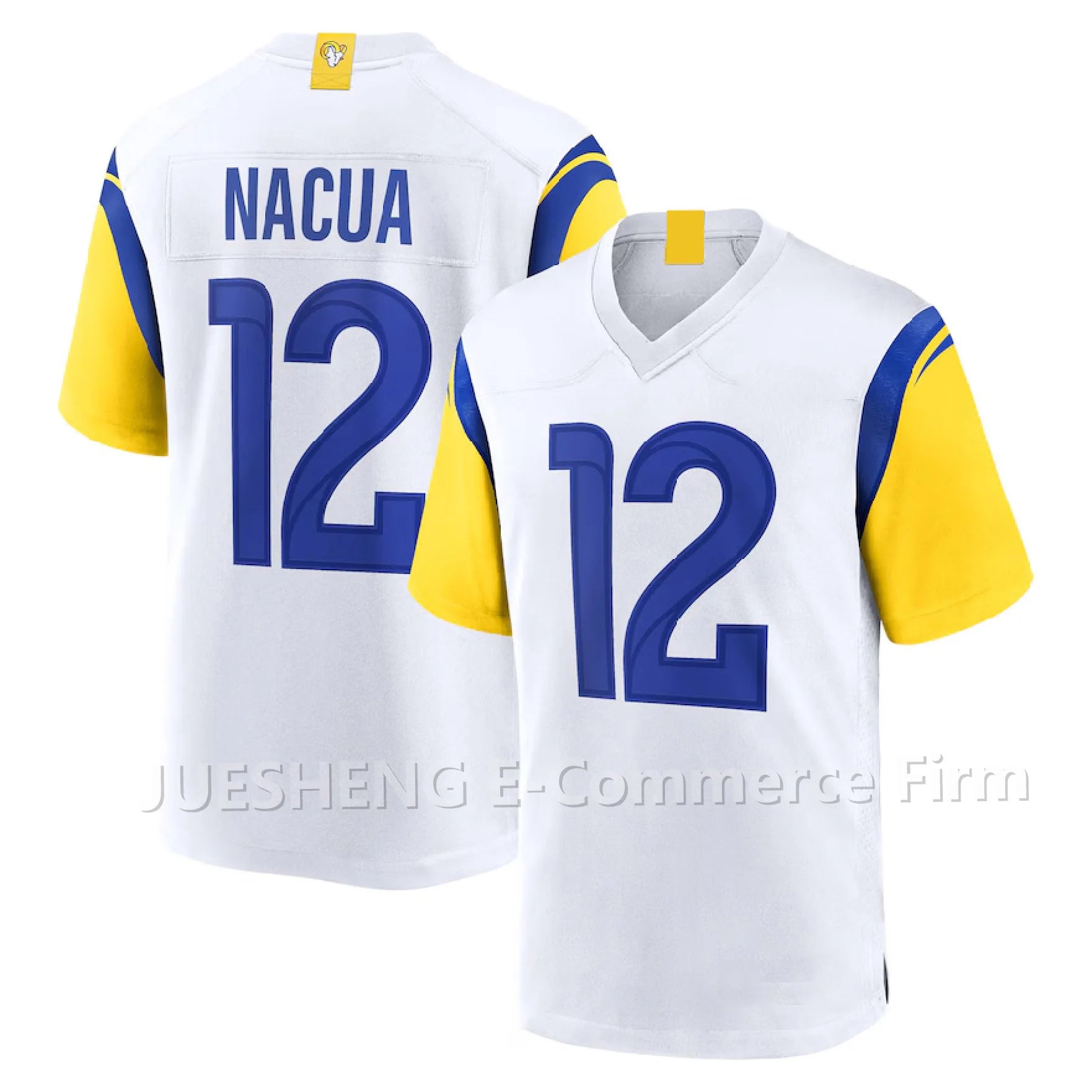 Los Angeles Rams Jeserys 12# Puka Nacua 17# Adams 8# Verse 99# Donald 9#Stafford -