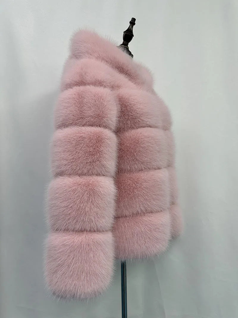 Fox Fur With Hood -
