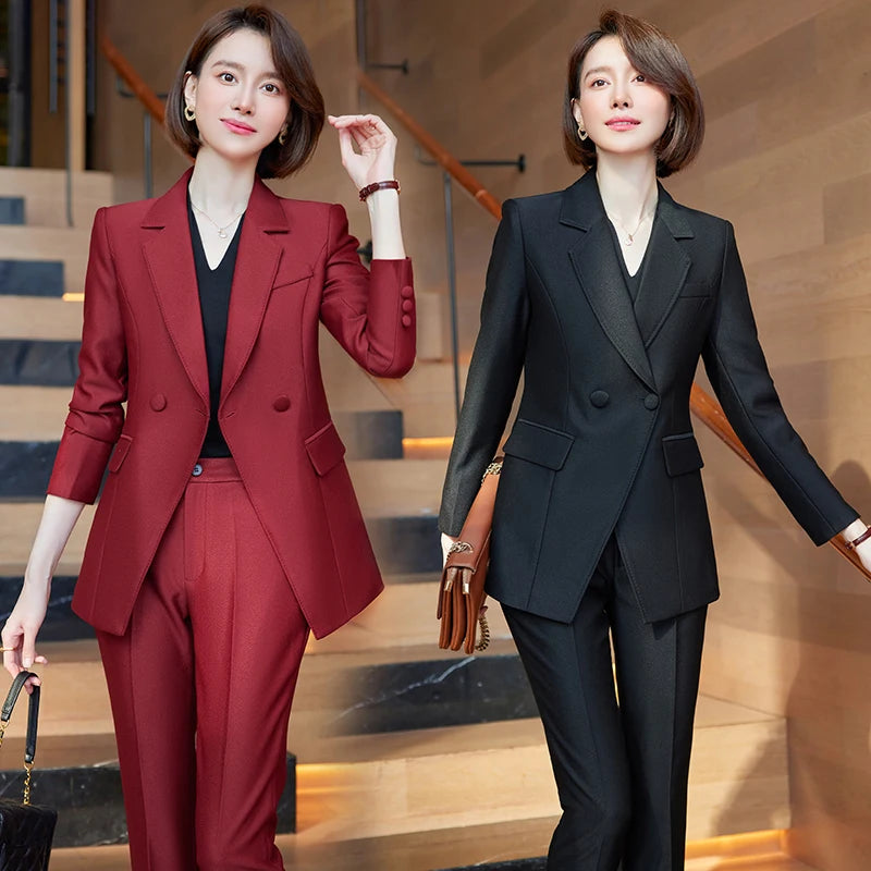 Lady Formal Trouser Office Business Pants Wear Woman Suit -