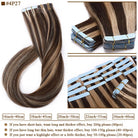 S-noilite Tape In Human Hair Extensions 2.5g/pc Straight Glue In Real Hair Extensions Human Hair Seamless Invisible Double Sides -