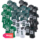 Women's Philadelphia 26 Saquon Barkley 1 Jalen Hurts 33 DeJean Football Jerseys Stitched Jerseys -