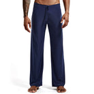Mens Yoga Pants Elastic Waistband Fitness Training Joggers Loose Lightweight Slacks Beach Fashion Casual Sport Pants -