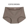 Wholesale Woman Ice Silk Panty Solid Mid-waist Seamless Laser Cut Not-trace Panty Underwear One-piece Traceless Panties -