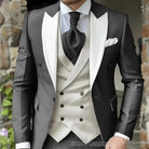 Slim Fit Suit for Men - Elegant 3 Piece Wedding Tuxedo Set -