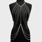Multilayer Women Body Chain Harness Female Chest Chain Shiny Sexy Accessories Fashion Waist Jewelry Body Decoration -
