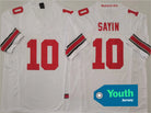 Youth Jerseys College American Football Ohio State 10#Sayin 2#DOWNS 4#SMITH 1#JUDKINS 7#STROUD Stitched Jerseys -