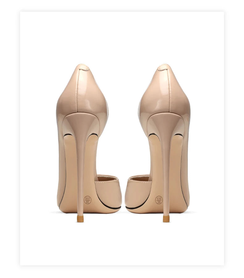 Genuine Leather Heels For Women 2024 Luxury Women's Pumps Spring High Heels Shoes Classics Pumps Fashion Pointed Toe Elegant -