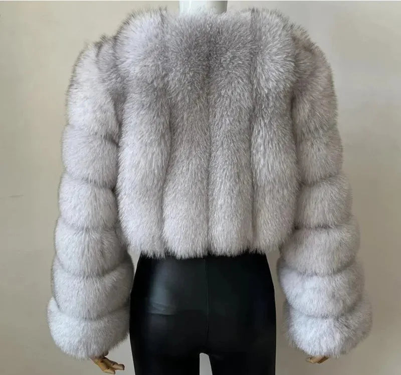 Knitted Fur Coat -