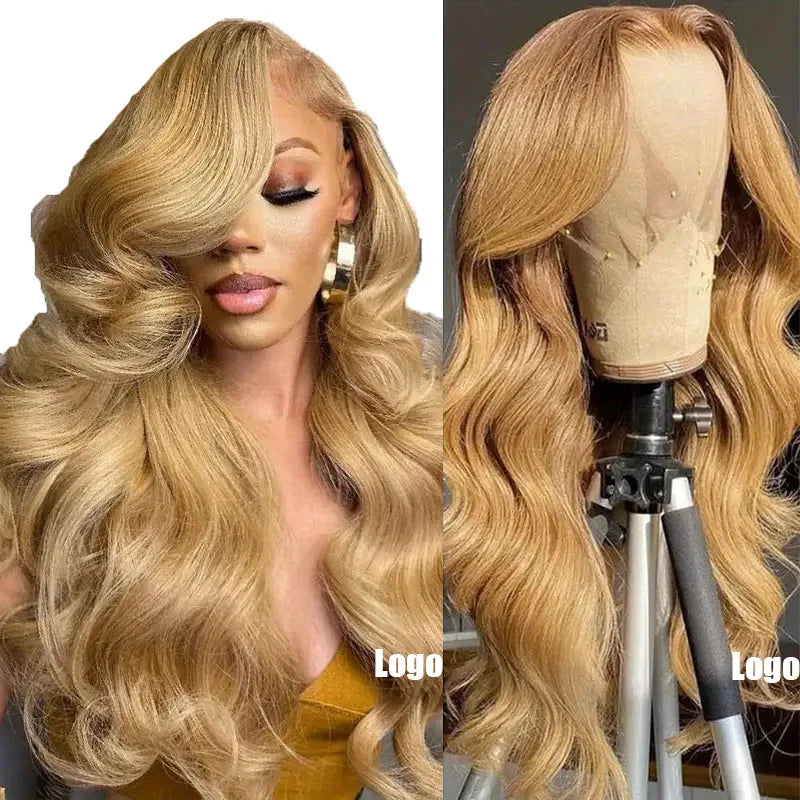Make a stunning statement with this blonde lace wig featuring long, big wavy curls—perfect for a fashionable, glamorous look! -