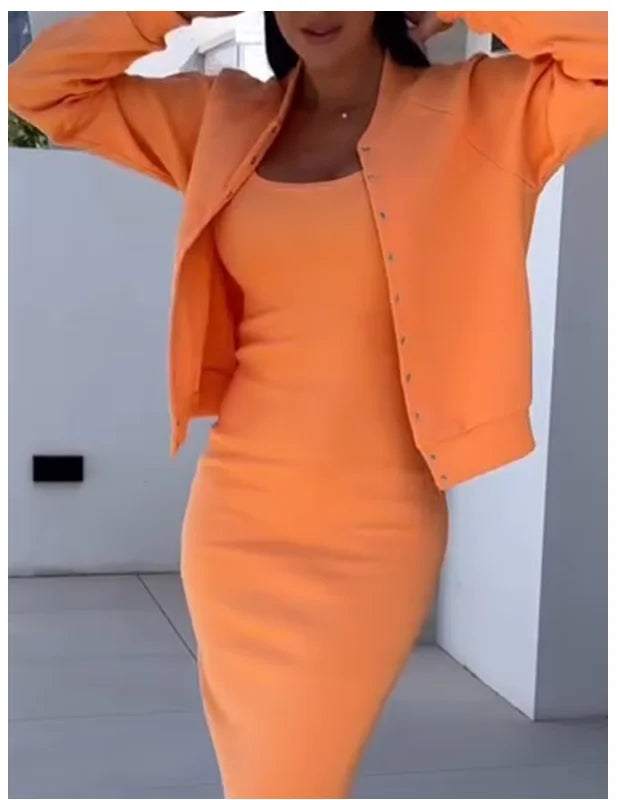 Cardigan Two Piece Set -