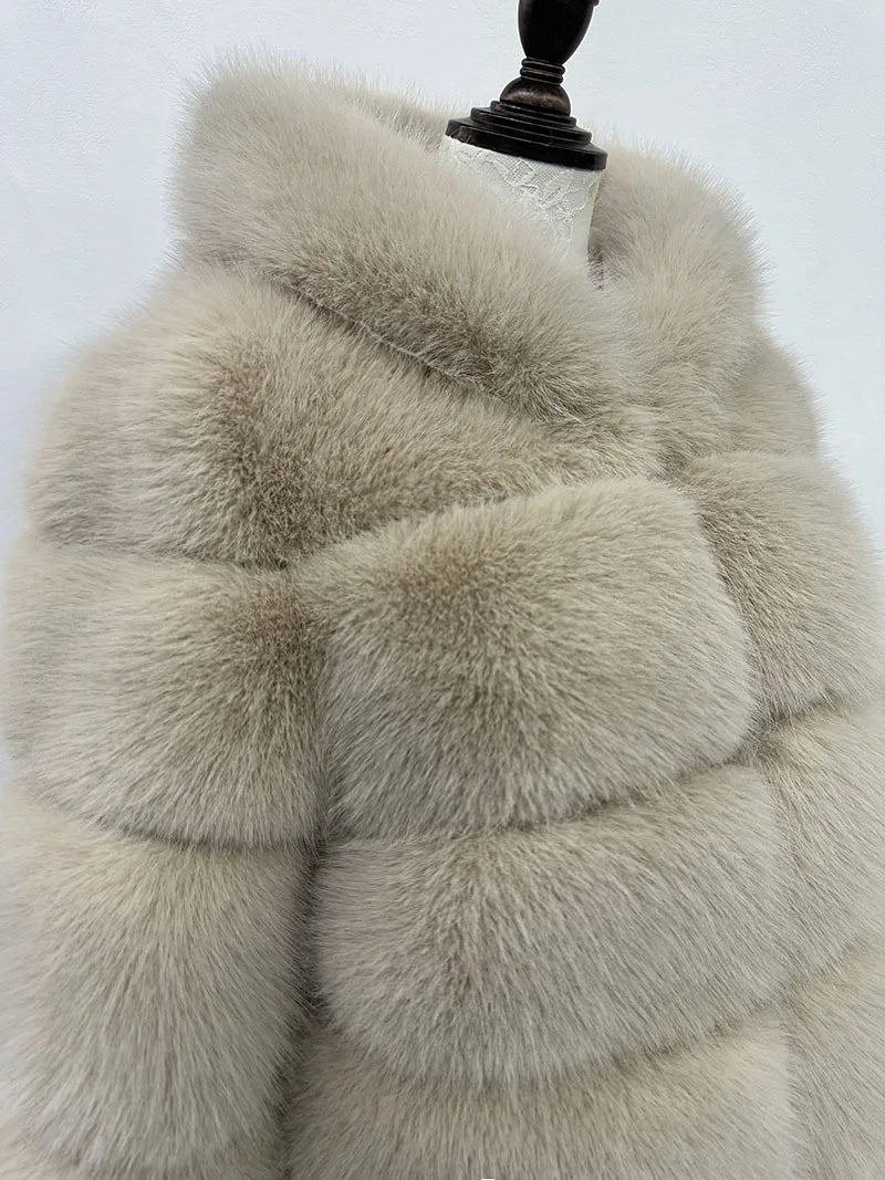 Fox Fur With Hood -