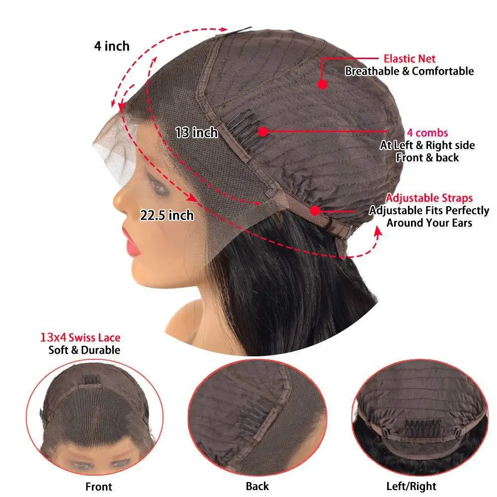 Natural Transparent Lace Front Wig -