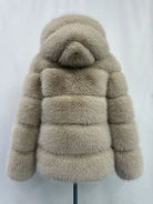 Fox Fur With Hood -