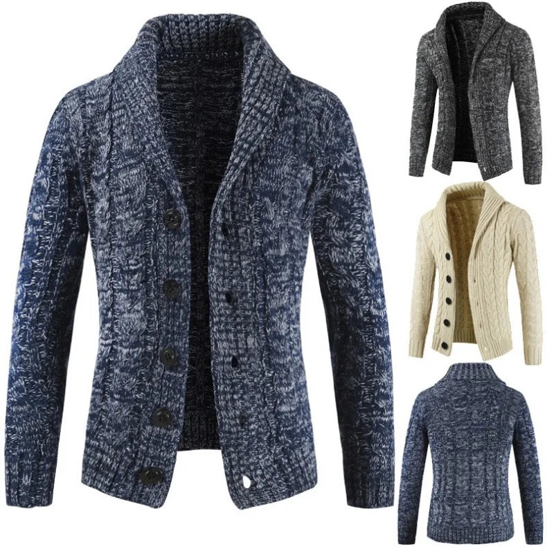 Men Long-sleeve Knitted Sweater -
