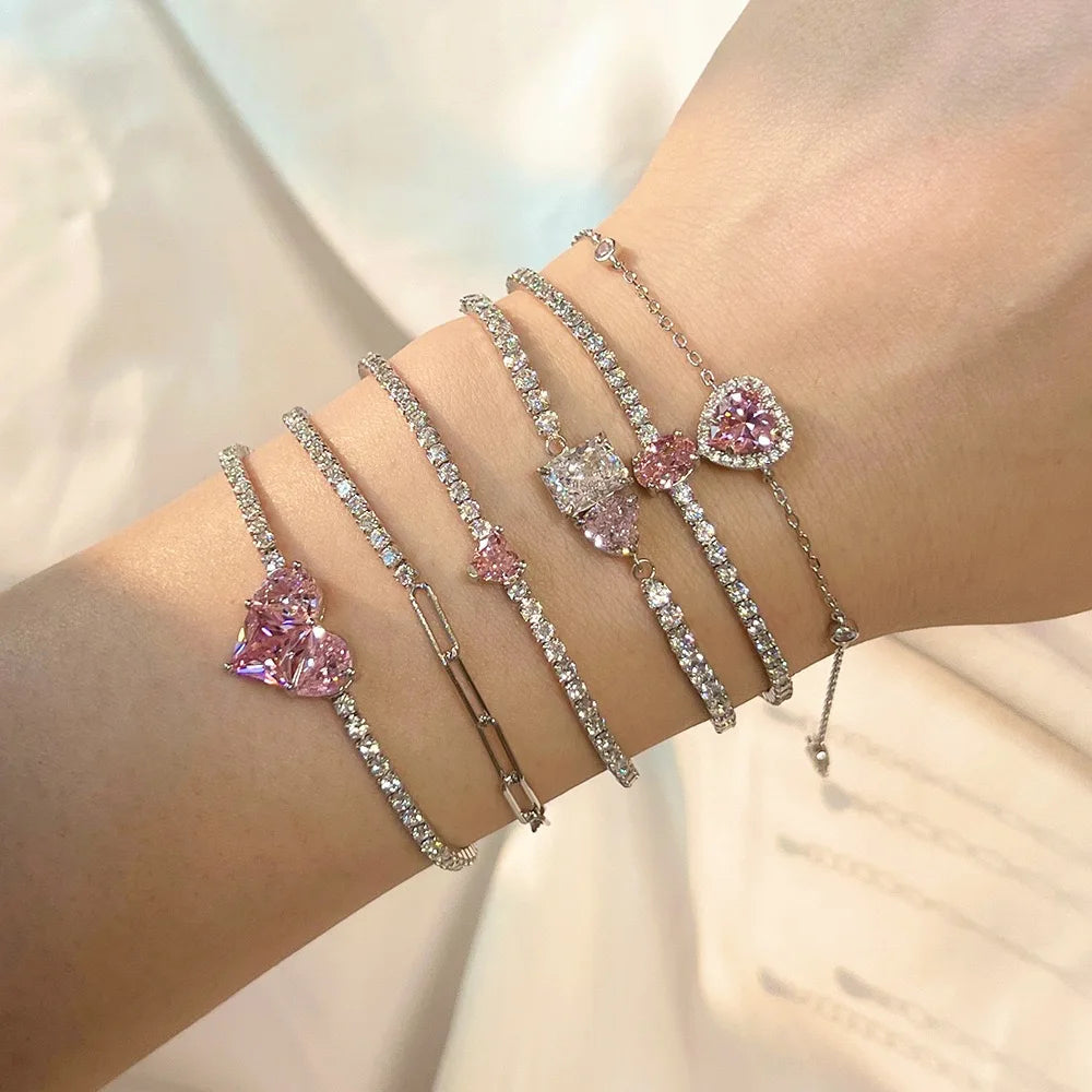 Sterling Silver Tennis Bracelet -