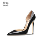 Genuine Leather Heels For Women 2024 Luxury Women's Pumps Spring High Heels Shoes Classics Pumps Fashion Pointed Toe Elegant -