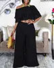 Women Ruffle Off Shoulder Tops Plus Size (Wide Leg) -